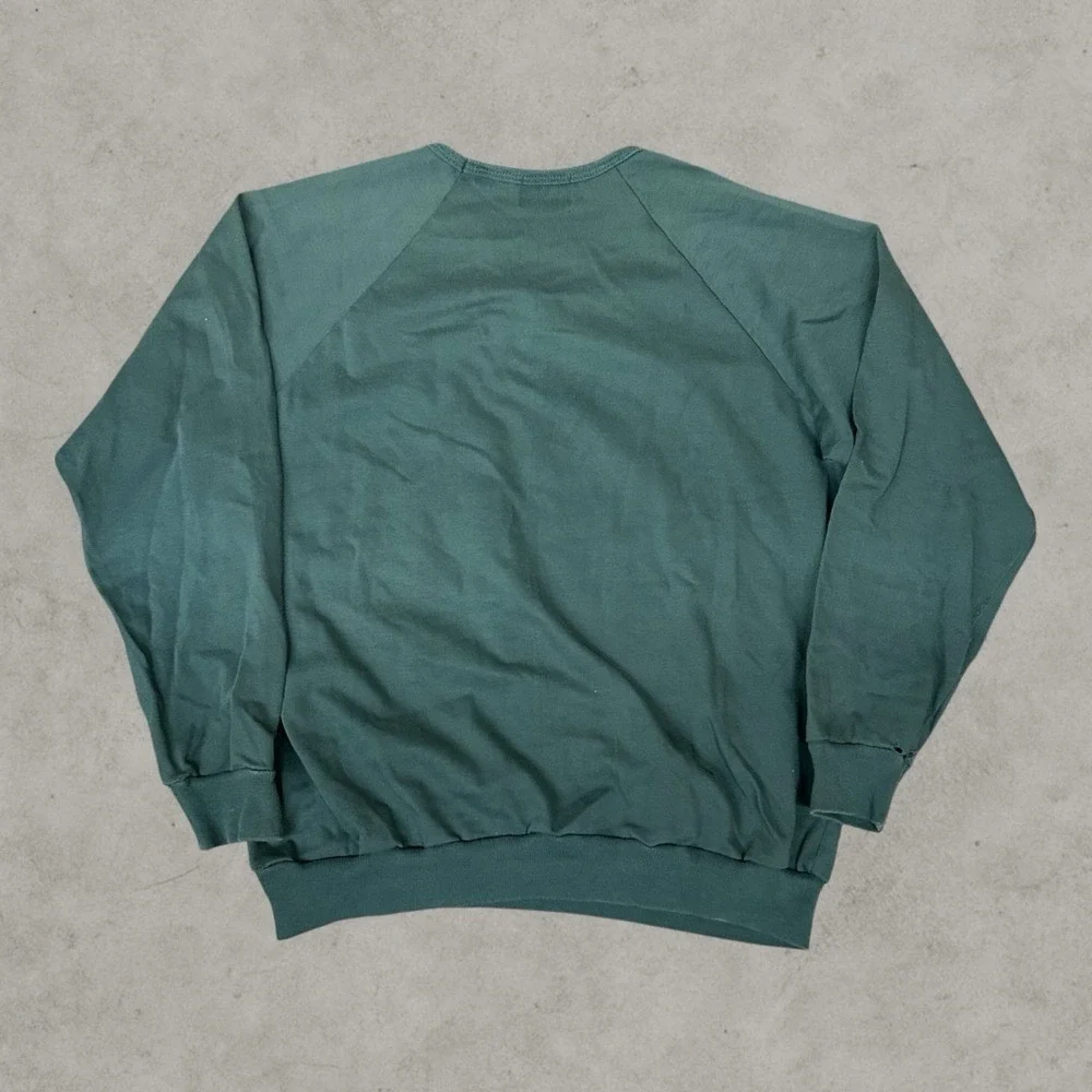 J. Crew Oarsman Shirt Mens Large Forest Green Paint Splatter USA distressed